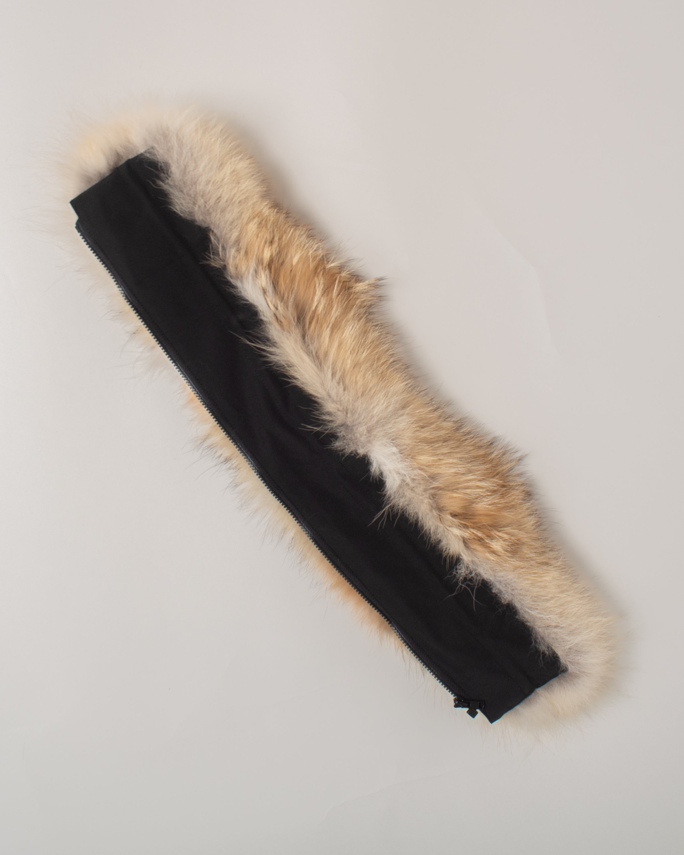 Coyote fur black trim compatible with parka hood