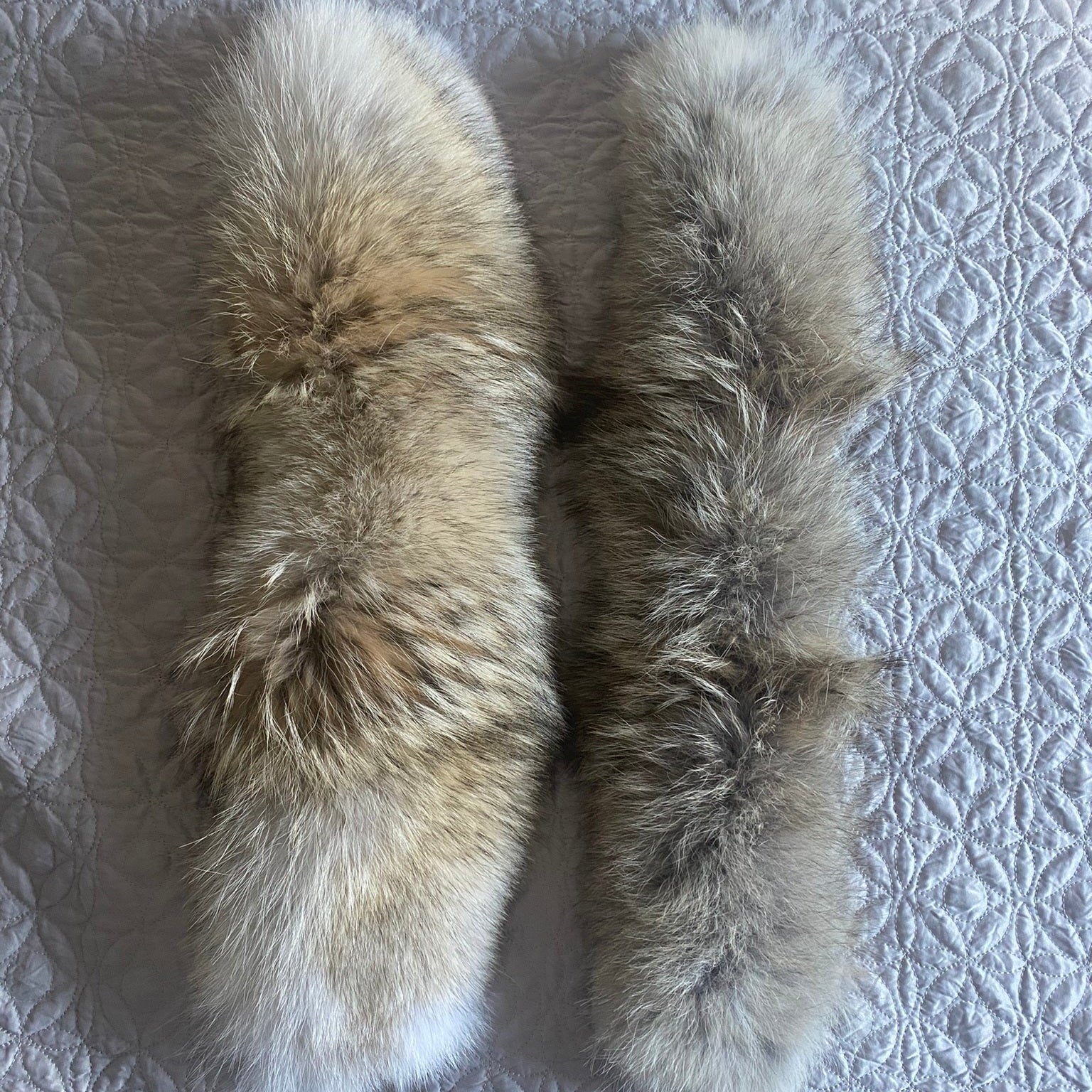 Comparison of ArcticFur coyote fur trim vs standard Canada Goose and other seller furs